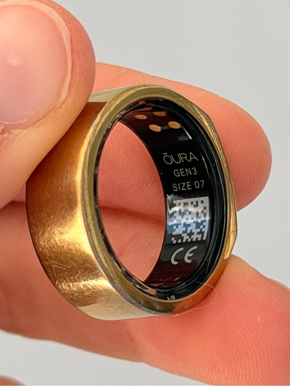 Oura Ring Gen3 Smart Ring - Gold size 7